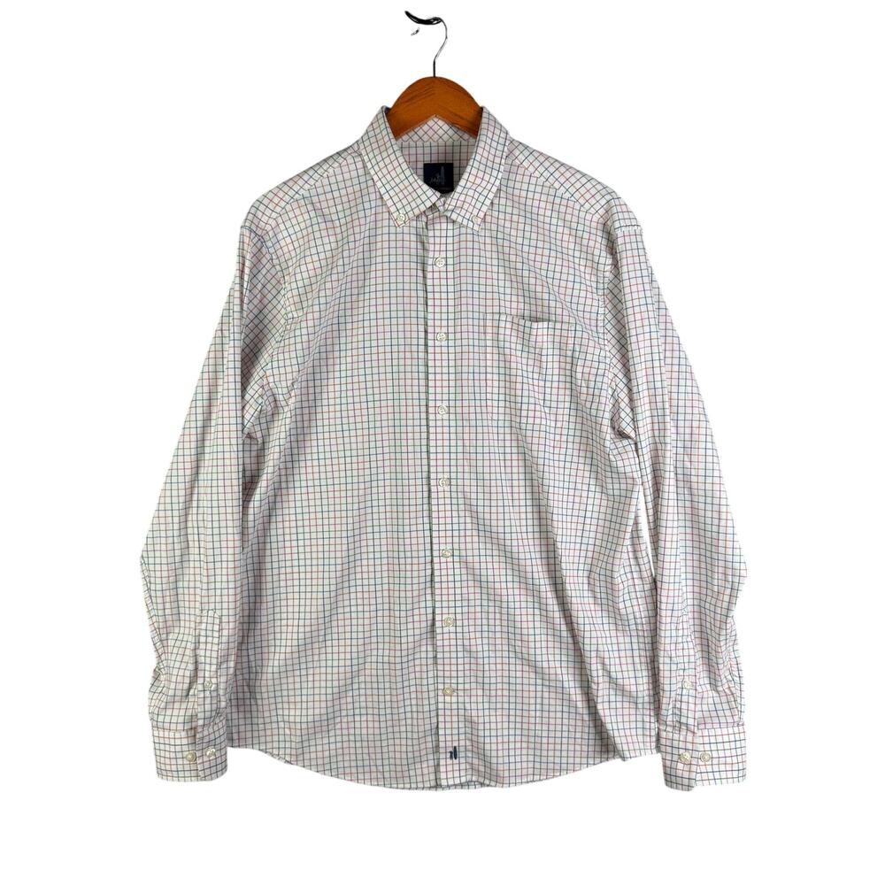 Johnnie-O Performance Butler Sport Short Long Sleeve Shirt Multicolor Mens Large
